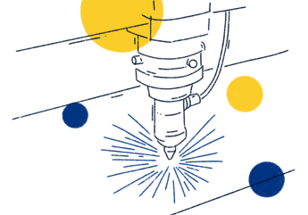 Corte laser ilustración